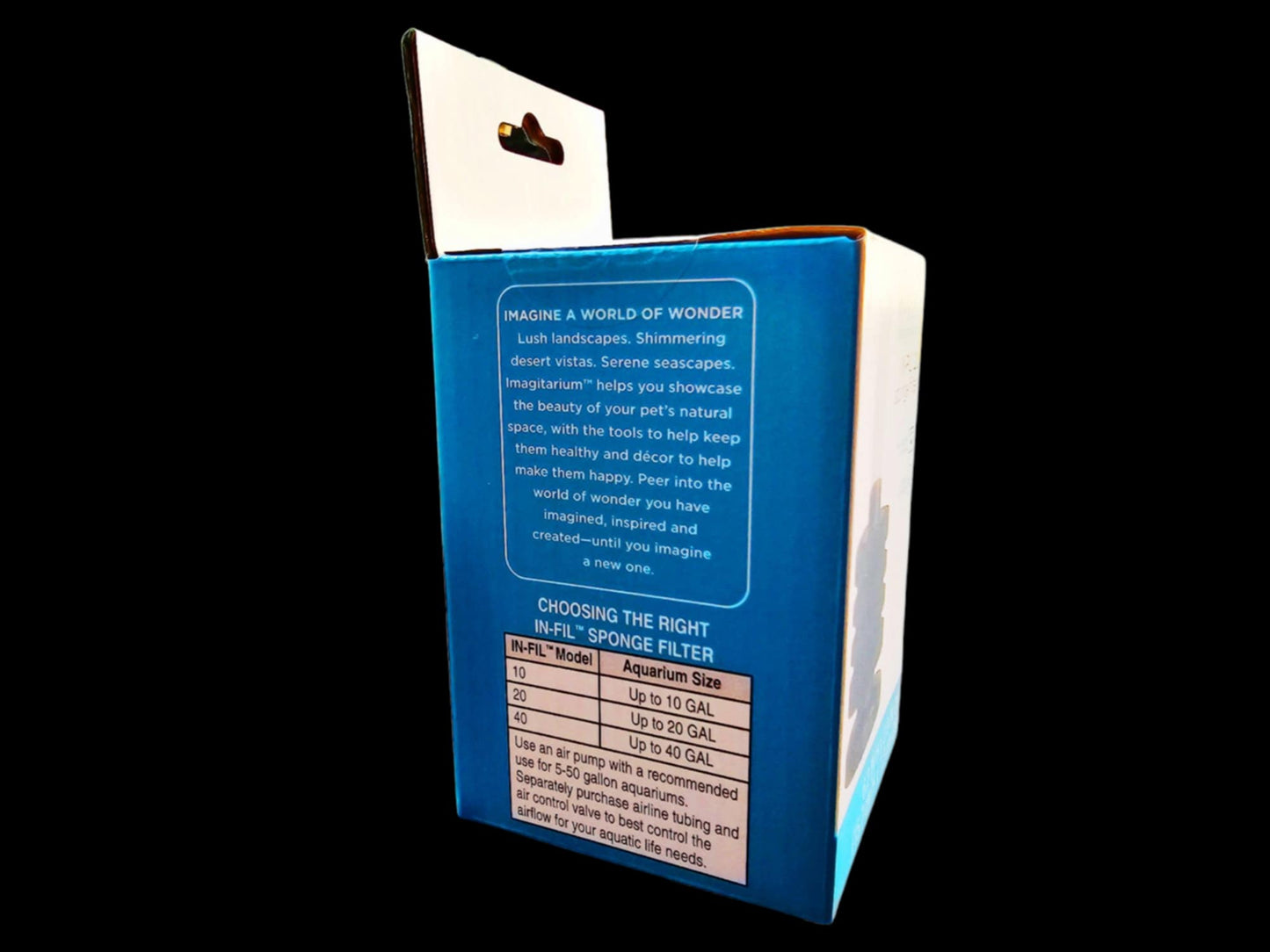 1x Imagitarium IN-FIL 20 Sponge Filter, 20 Galllons - FAST SHIPPING!!