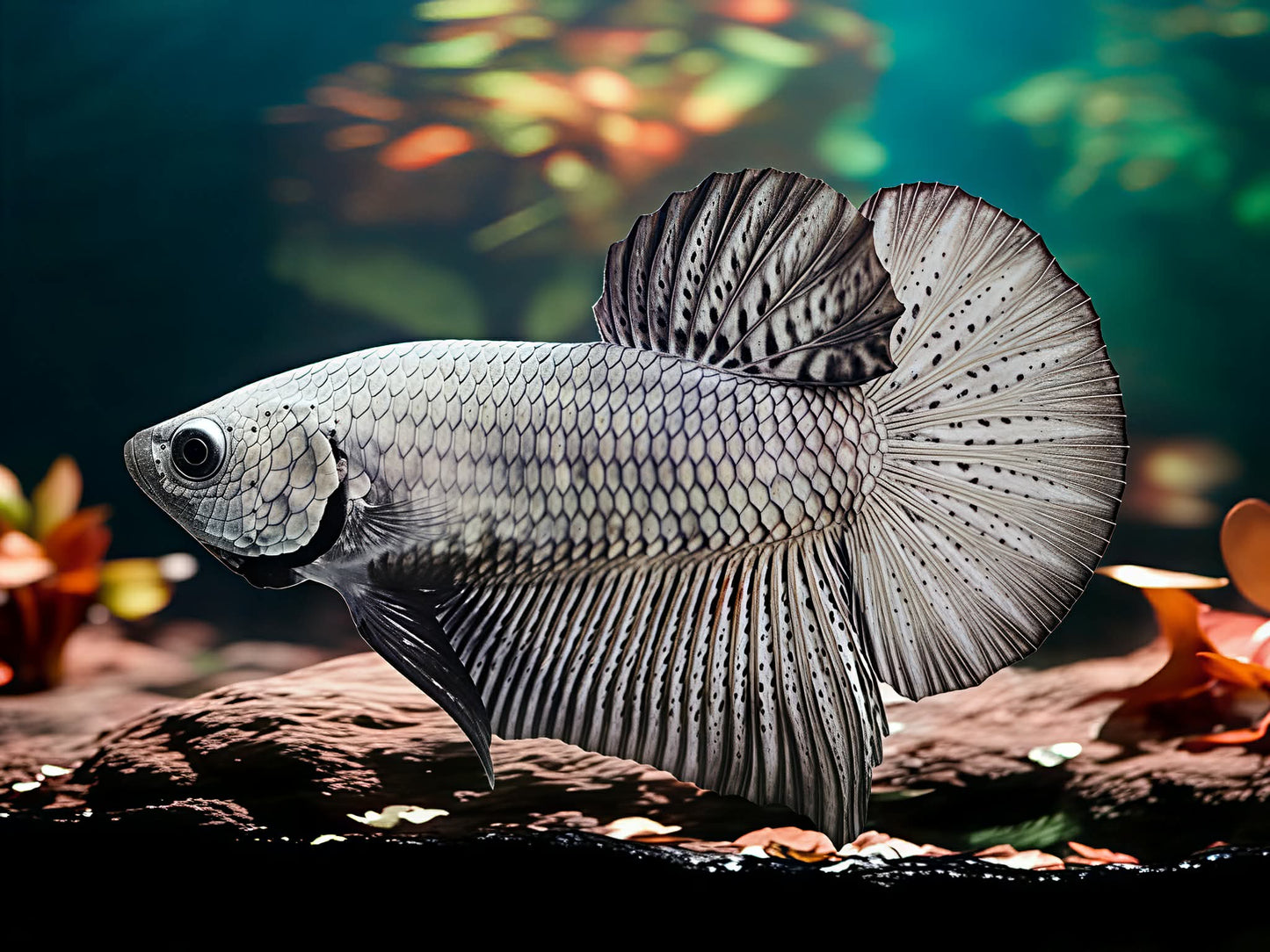 1x Live Black Full Mask HMPK Male Betta - FAST SHIPPING! (WYSIWYG) H301
