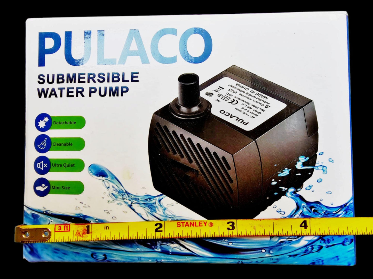 1x Pulaco Mini Sumbersible Water Pump PULACO-1414 Wave Maker - FAST SHIPPING!!