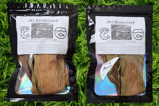 15+1 Dried Banana Leaves for Shrimp and Betta Fish - Backyard Grow - Antibacterial