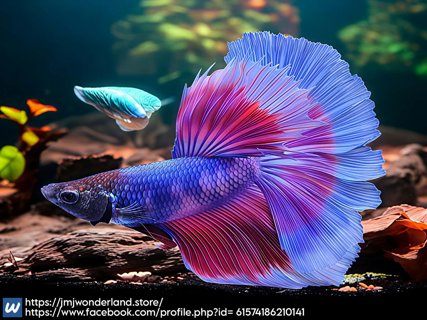 1x Live Lavander Butterfly Halfmoon Male Betta - FAST SHIPPING (WYSIWYG) C201